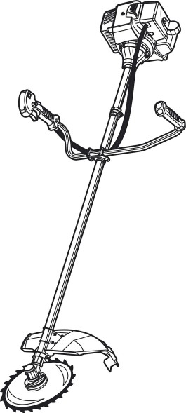 Триммер бензиновый Зубр КРБ-2500 2500Вт 3.3л.с. неразбор.штан. реж.эл.:леска/нож