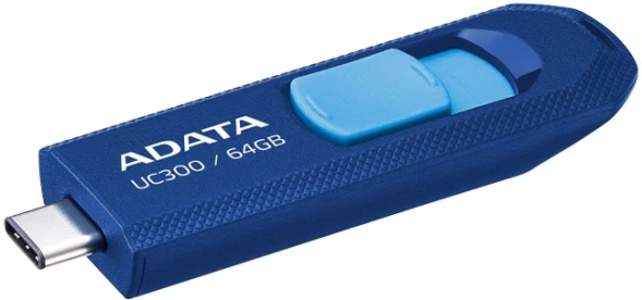 Флеш Диск A-Data 64GB Type-C UC300 ACHO-UC300-64G-RNB/BU USB3.2 синий/голубой