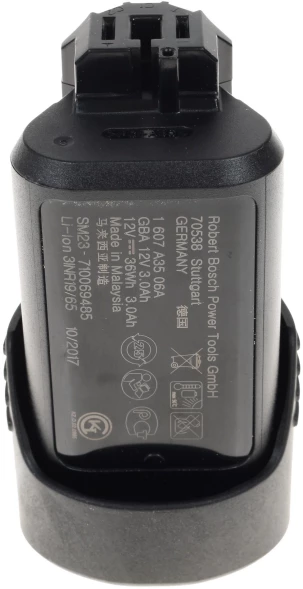 Батарея аккумуляторная Bosch GBA Professional 12В 3Ач Li-Ion (1600A00X79)