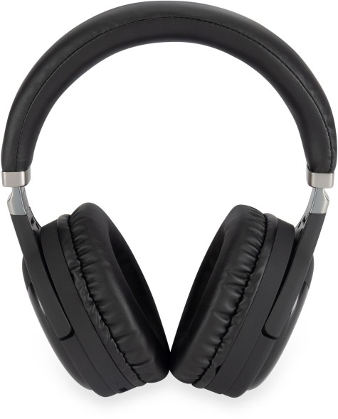 Гарнитура накладные Digma BT-16 черный беспроводные bluetooth оголовье (BT-16B)