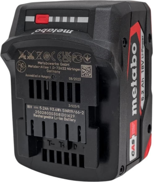 Батарея аккумуляторная Metabo LI-Power Extreme 18В 5.2Ач Li-Ion (625028000)