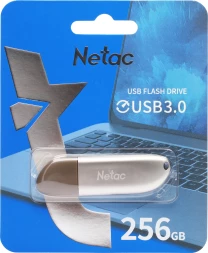 Флеш Диск Netac 256Gb U352 NT03U352N-256G-30PN USB3.0 серебристый