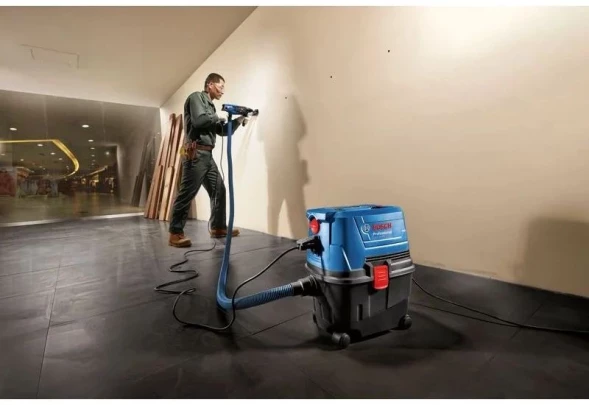 Строительный пылесос Bosch GAS 15 PS 1100Вт (уборка: сухая/влажная/выдув) синий
