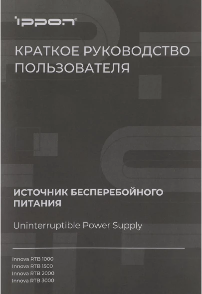 Источник бесперебойного питания Ippon Innova RTB 1000 900Вт 1000ВА черный