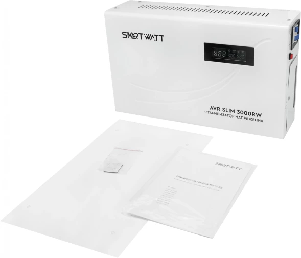 Стабилизатор напряжения Smartwatt AVR Slim 3000RW 3000ВА белый