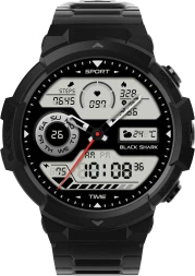 Смарт-часы Black Shark BS-W2402 (GS3 Sport) 14.3&amp;quot; AMOLED корп.черный рем.черный разм.брасл.:140-220мм (6977541630598)