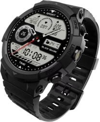 Смарт-часы Black Shark BS-W2402 (GS3 Sport) 14.3&amp;quot; AMOLED корп.черный рем.черный разм.брасл.:140-220мм (6977541630598)