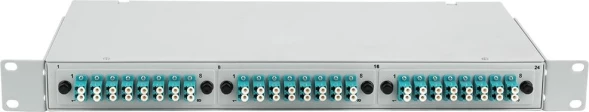 Кросс Suprlan09-0257-4 19&amp;quot; 1U 24xLC дупл. 50/125 OM4