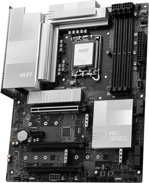 Материнская плата MSI PRO Z890-P WIFI Soc-1851 Intel Z890 4xDDR5 ATX AC`97 8ch(7.1) 5Gigabit RAID+HDMI+DP