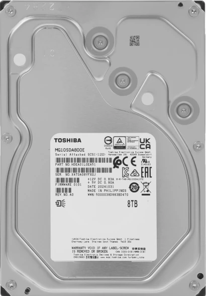 Жесткий диск Toshiba SAS 3.0 8TB MG10SDA800E Enterprise Capacity (7200rpm) 512Mb 3.5&amp;quot;