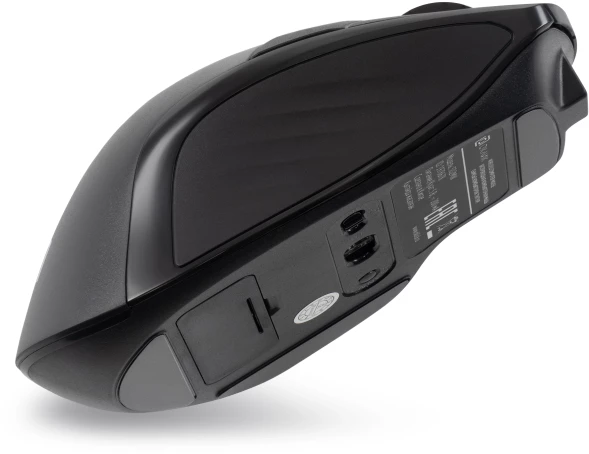 Мышь Оклик 502MW черный оптическая 2400dpi silent беспров. BT/Radio USB для ноутбука 9but (1978678)