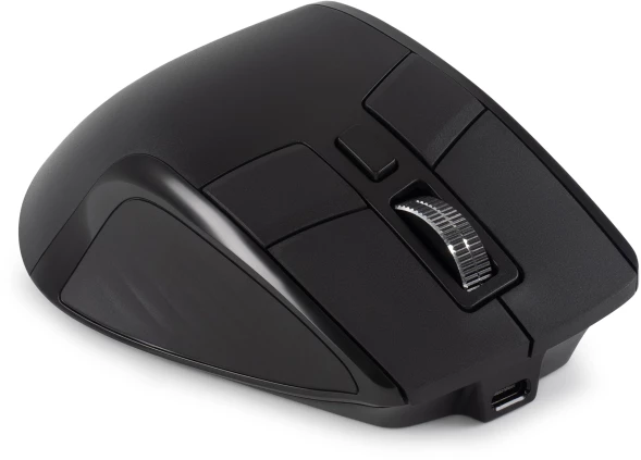 Мышь Оклик 502MW черный оптическая 2400dpi silent беспров. BT/Radio USB для ноутбука 9but (1978678)