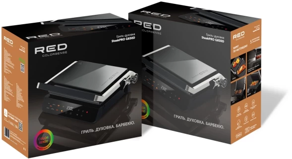 Электрогриль Red Solution G830D 2000Вт черный
