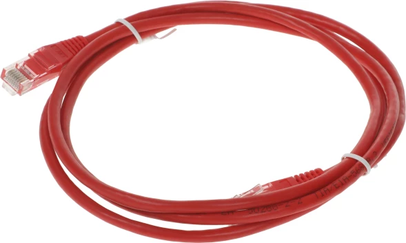 Патч-корд Lanmaster TWT-45-45-1.5-RD UTP RJ-45 вил.-вилка RJ-45 кат.5E 1.5м красный ПВХ