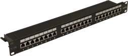 Патч-панель Lanmaster TWT-PP24STP 19&amp;quot; 1U 24xRJ45 кат.5E FTP