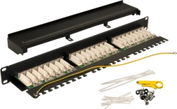 Патч-панель Lanmaster TWT-PP24STP 19&amp;quot; 1U 24xRJ45 кат.5E FTP