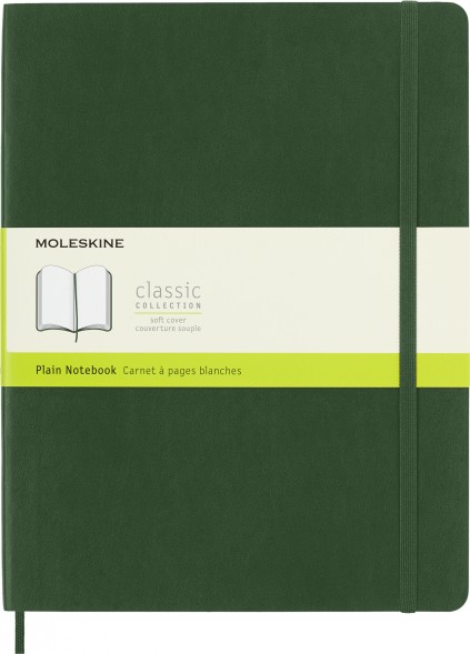 Блокнот Moleskine CLASSIC SOFT QP623K15 XLarge 190х250мм 192стр. нелинованный мягкая обложка зеленый