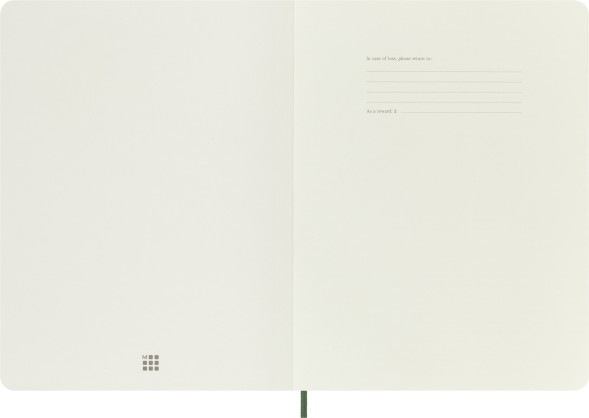 Блокнот Moleskine CLASSIC SOFT QP623K15 XLarge 190х250мм 192стр. нелинованный мягкая обложка зеленый