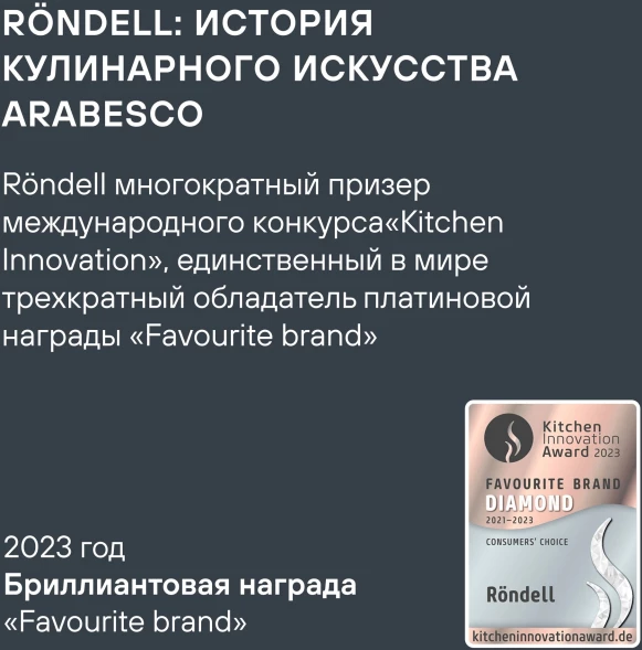 Кастрюля Rondell Strike RDS-815 4.8л. d=24см (с крышкой) стальной