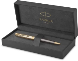 Ручка шариков. Parker Sonnet Pioneers K542 (2201051) Arrow Grey GT M черн. черн. подар.кор.