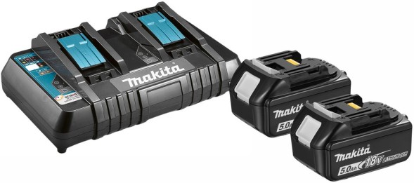Батарея аккумуляторная Makita BL1850B 18В 5Ач Li-Ion (З/У в компл.) (191L75-3)