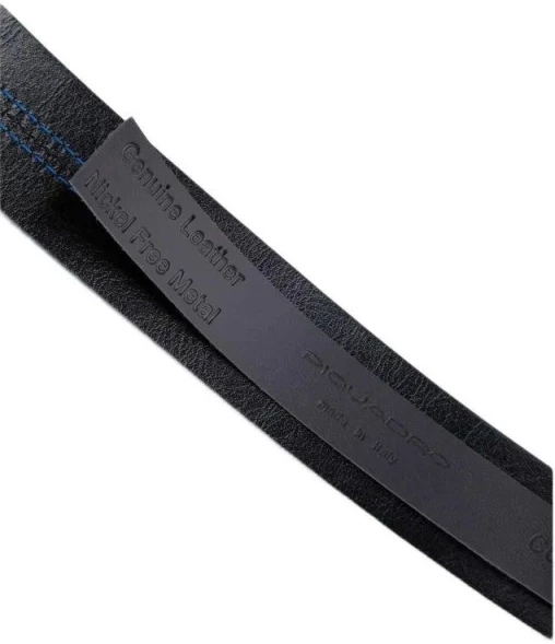 Ремень мужской Piquadro Blue Square CU6742B2/BLUN 125х3.5см синий/черный натур.кожа