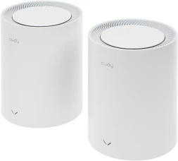 Бесшовный Mesh роутер Cudy M3000 (M3000(2-PACK) WHITE) AX3000 10/100/1000/2500BASE-T белый (упак.:2шт)