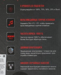 Клавиатура A4Tech Bloody Q100 черный USB Multimedia for gamer (Q100 USB)