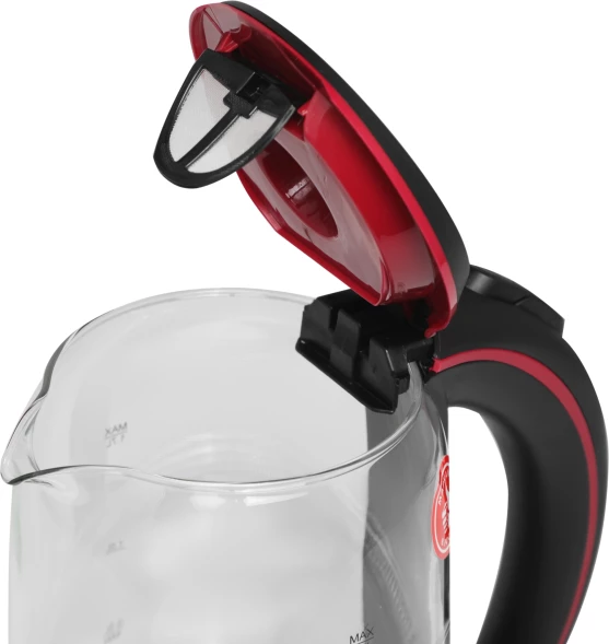 Чайник электрический Vitek VT-7009 1.7л. 2200Вт прозрачный корпус: стекло