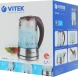 Чайник электрический Vitek VT-7009 1.7л. 2200Вт прозрачный корпус: стекло