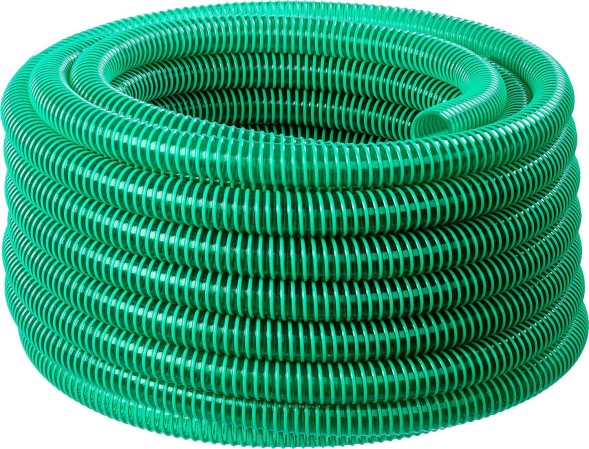 Шланг Зубр 40325-32-15 1 1/4&amp;quot; 15м напорно-всасывающий зеленый/черный