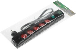 Сетевой фильтр Most LRG 1.6м (6 розеток) черный (пакет ПЭ)