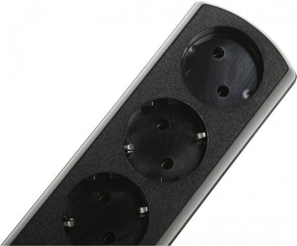 Сетевой фильтр Most LRG 1.6м (6 розеток) черный (пакет ПЭ)