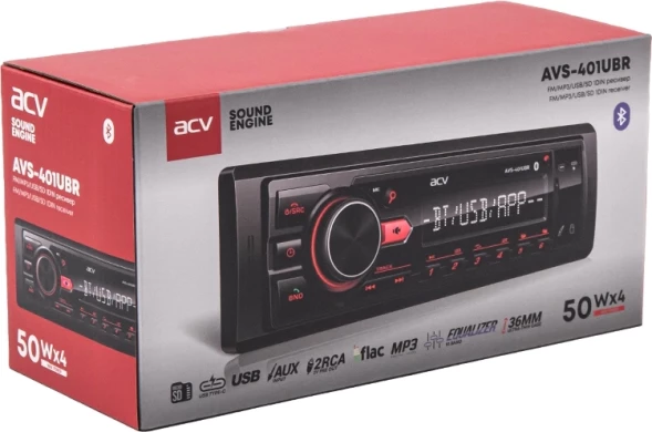 Автомагнитола ACV AVS-401UBR 1DIN 4x50Вт v5.0 AUX 1.3&amp;quot; 2 (43341)