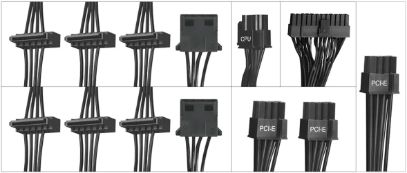 Блок питания Digma ATX 650W DPSU-650W-WH 80 PLUS WHITE (20+4pin) APFC 120mm fan 6xSATA RTL