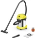 Строительный пылесос Karcher WD 3 S V-17/4/20 1000Вт (уборка: сухая/влажная/выдув/сбор воды) желтый