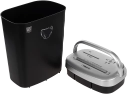 Шредер Fellowes PowerShred 53С черный/серый (секр.P-4) фрагменты 10лист. 23лтр. скрепки скобы пл.карты CD