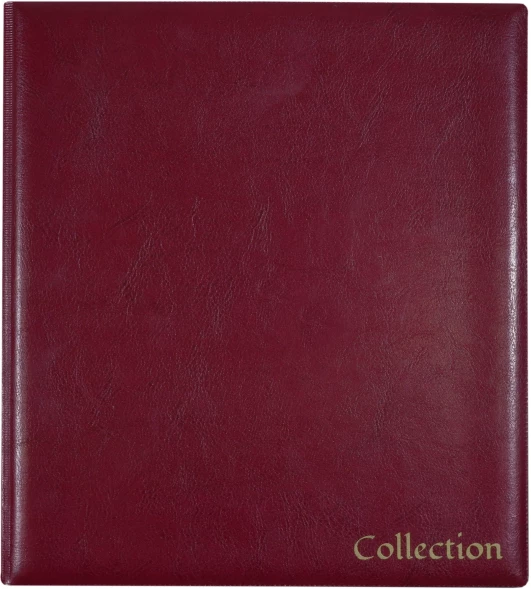 Папка на 4-х D-кольцах Silwerhof Create верт. ПВХ 0.6мм бордовый