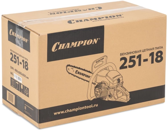 Бензопила Champion 251-18 2300Вт 3.13л.с. дл.шины:18&amp;quot; (45cm)