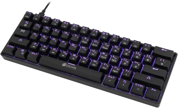 Клавиатура Оклик K713X механическая черный USB Multimedia for gamer LED