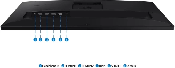 Монитор Samsung 27&amp;quot; S27F610EAIXCI черный IPS LED 16:9 HDMI матовая HAS Piv 1000:1 300cd 178гр/178гр 2560x1440 100Hz DP 2K 5.4кг