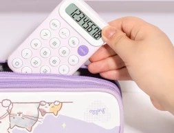 Калькулятор карманный Deli EM10 фиолетовый 8-разр.