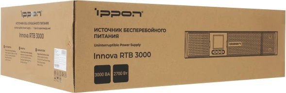 Источник бесперебойного питания Ippon Innova RTB 3000 2700Вт 3000ВА черный
