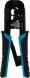 Инструмент обжимной Rexant HT-568R 12-3432-1 для RJ-45/RJ-12/RJ-11 (упак:1шт) черный/синий