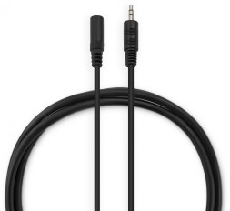 Кабель-удлинитель аудио Buro BAAC003-1 Jack 3.5 (m)/Jack 3.5 (f) 1м. черный