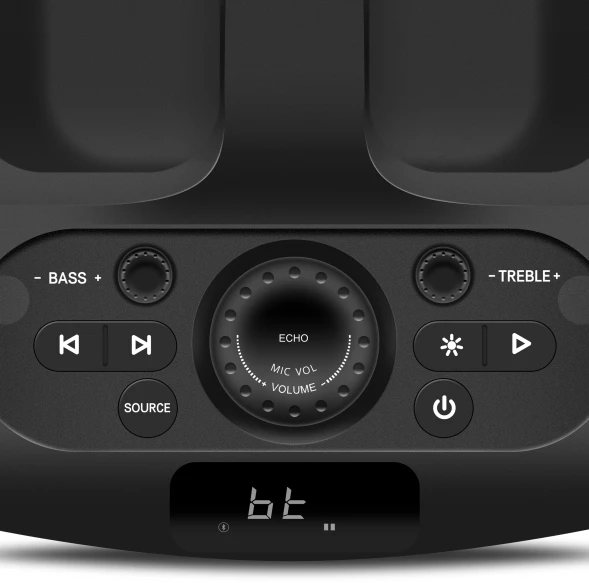 Колонка порт. Sven PS-1000 черный 160W 1.0 BT/3.5Jack 10м 8000mAh (SV-022686)