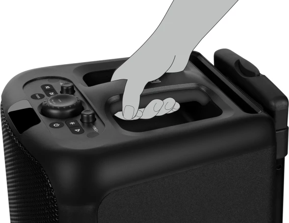 Колонка порт. Sven PS-1000 черный 160W 1.0 BT/3.5Jack 10м 8000mAh (SV-022686)