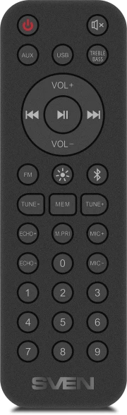 Колонка порт. Sven PS-1000 черный 160W 1.0 BT/3.5Jack 10м 8000mAh (SV-022686)