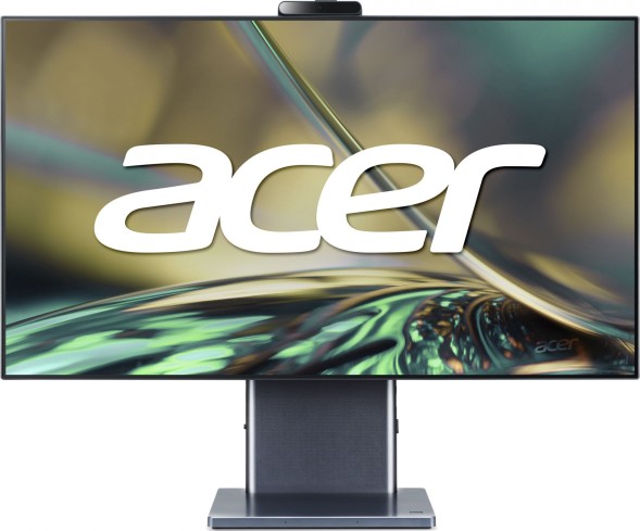 Моноблок Acer Aspire S27-1755 27&amp;quot; WQHD i5 1240P (1.7) 8Gb SSD512Gb Iris Xe CR Eshell GbitEth WiFi BT 135W клавиатура мышь Cam серый 2560x1440