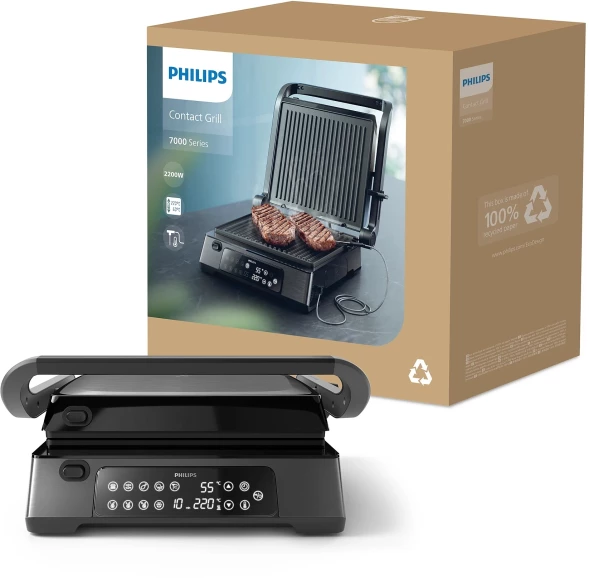 Электрогриль Philips HD6307/70 2200Вт черный